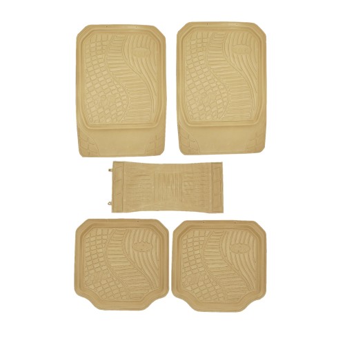 5 Piece Car Rubber Floor Mats Biege Soko Kenya Spudz Accessories