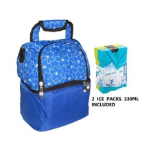Breast Milk Cooler Bag Baby Milk Bottle Totte Bag and Baby Diaper Bag Set with 2 Cooler Ice Packs